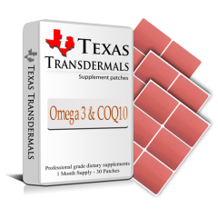 Each contains: 30 Omega 3 and COQ10 Patches - One month supply.
